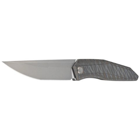 Nóż składany WE Knife Cybernetic LE No 195/200 Tiger Stripe Titanium, Polished Bead Blasted CPM 20CV (WE22033-3) WE Knife
