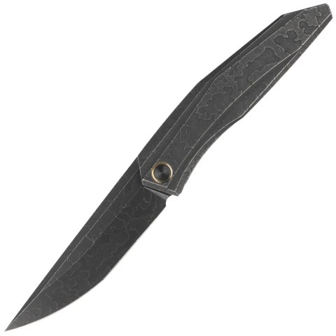 Nóż składany WE Knife Cybernetic LE No 201/205 Black Etching Pattern Titanium, Black Stonewashed CPM 20CV (WE22033-4) WE Knife
