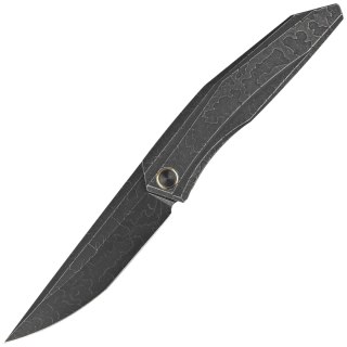 Nóż składany WE Knife Cybernetic LE No 202/205 Black Etching Pattern Titanium, Black Stonewashed CPM 20CV (WE22033-4) WE Knife