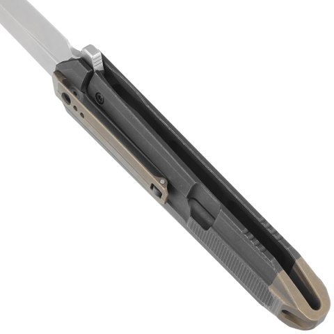 Nóż składany WE Knife Diatomic Black / Bronze Titanium, Polished Bead Blasted CPM 20CV (WE22032-3) WE Knife
