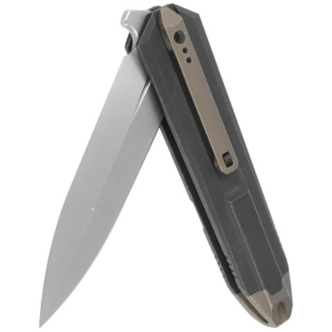 Nóż składany WE Knife Diatomic Black / Bronze Titanium, Polished Bead Blasted CPM 20CV (WE22032-3) WE Knife