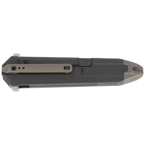 Nóż składany WE Knife Diatomic Black / Bronze Titanium, Polished Bead Blasted CPM 20CV (WE22032-3) WE Knife