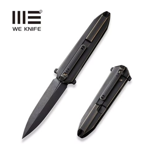 Nóż składany WE Knife Diatomic Bronze / Black Titanium, Black Stonewashed CPM 20CV (WE22032-1) WE Knife