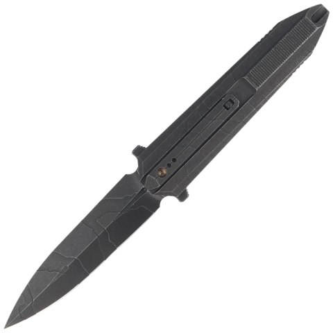 Nóż składany WE Knife Diatomic Pattern Black Stonewashed Titanium, Pattern Black Stonewashed CPM 20CV (WE22032-4) WE Knife