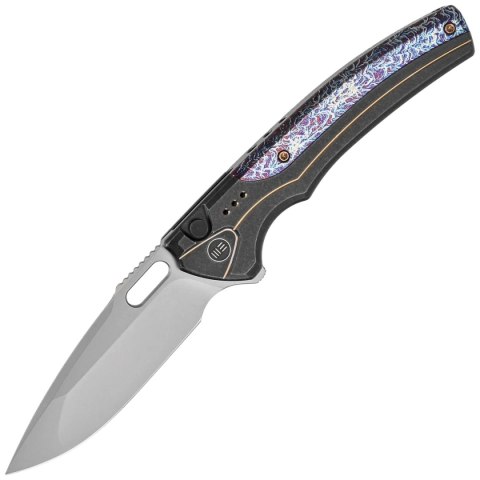 Nóż składany WE Knife Exciton LE No 119/265 Black / Flamed Titanium, Silver Bead Blasted CPM 20CV (WE22038A-6) WE Knife