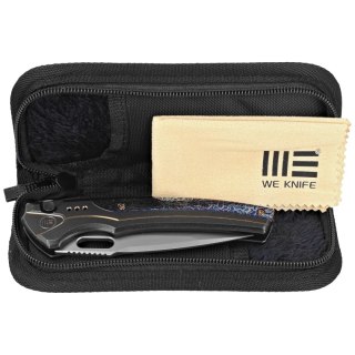 Nóż składany WE Knife Exciton LE No 119/265 Black / Flamed Titanium, Silver Bead Blasted CPM 20CV (WE22038A-6) WE Knife