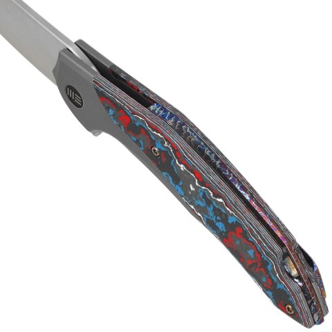 Nóż składany WE Knife Merata LE No 245/310 Titanium / Nebula Fat Carbon Fiber, Hand Rubbed Satin CPM 20CV by Anton Tkachenko (WE WE Knife