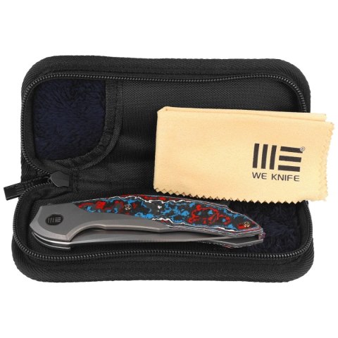 Nóż składany WE Knife Merata LE No 245/310 Titanium / Nebula Fat Carbon Fiber, Hand Rubbed Satin CPM 20CV by Anton Tkachenko (WE WE Knife