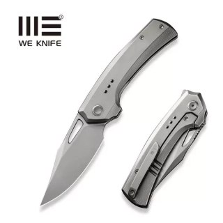 Nóż składany WE Knife Nefaris LE No 049/155 Polished Bead Blasted Titanium, Polished Bead Blasted CPM 20CV (WE22040D-2) WE Knife