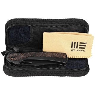 Nóż składany WE Knife Nefaris LE No 077/155 Black Titanium / Copper Foil / CF, Black Stonewashed CPM 20CV (WE22040F-1) WE Knife