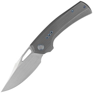 Nóż składany WE Knife Nefaris LE No 089/155 Gray Hand Rubbed Titanium, Hand Rubbed Satin CPM 20CV (WE22040D-1) WE Knife