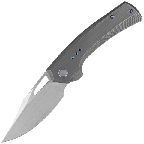 Nóż składany WE Knife Nefaris LE No 089/155 Gray Hand Rubbed Titanium, Hand Rubbed Satin CPM 20CV (WE22040D-1) WE Knife