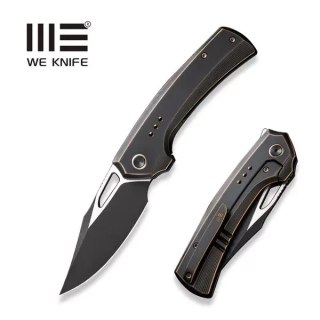 Nóż składany WE Knife Nefaris LE No ???/155 Bronze / Black Titanium, Black Stonewashed / Satin CPM 20CV (WE22040D-3) WE Knife