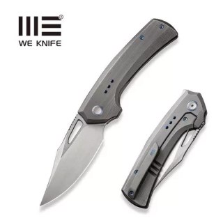Nóż składany WE Knife Nefaris LE No ???/155 Gray Hand Rubbed Titanium, Hand Rubbed Satin CPM 20CV (WE22040D-1) WE Knife