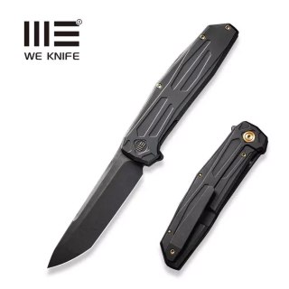 Nóż składany WE Knife Shadowfire Black Titanium, Black Stonewashed/Brushed CPM 20CV by Rafal Brzeski (WE22035-1) WE Knife