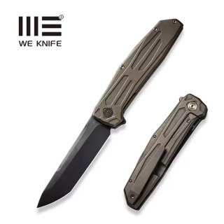 Nóż składany WE Knife Shadowfire Bronze Titanium, Black Stonewashed / Brushed CPM 20CV by Rafal Brzeski (WE22035-3) WE Knife
