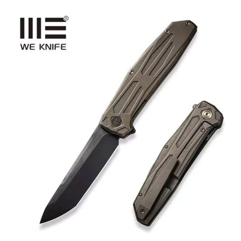 Nóż składany WE Knife Shadowfire Bronze Titanium, Black Stonewashed / Brushed CPM 20CV by Rafal Brzeski (WE22035-3) WE Knife
