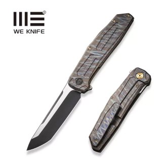 Nóż składany WE Knife Shadowfire Tiger Stripe Titanium, Black Stonewashed / Satin CPM 20CV by Rafal Brzeski (WE22035-4) WE Knife