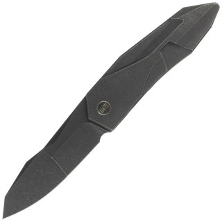 Nóż składany WE Knife Solid Black Titanium, Black Stonewashed CPM 20CV by Gustavo T. Cecchini (WE22028-1) WE Knife