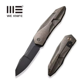 Nóż składany WE Knife Solid Bronze Titanium, Black Stonewashed CPM 20CV by Gustavo T. Cecchini (WE22028-3) WE Knife