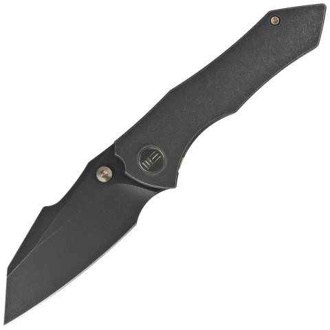 Nóż składany We Knife High-Fin Black Titanium, Black Stonewashed CPM 20CV by Gavko Knives (WE22005-1) WE Knife