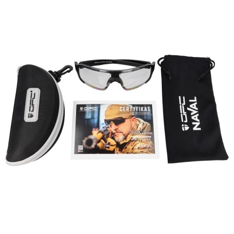 Okulary OPC Tactical JET I Naval Matt Black, Clear (N TJ I MATT BLK CLEAR) OPC