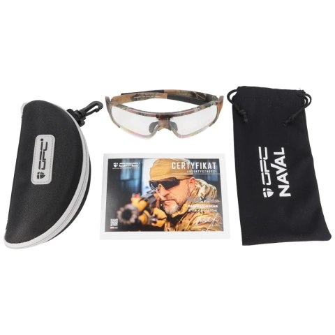 Okulary OPC Tactical JET I Naval Matt Camo, Clear (N TJ I MATT CAMO CLEAR) OPC