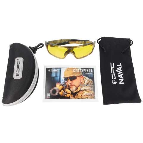Okulary OPC Tactical JET I Naval Matt Camo, Yellow (N TJ I MATT CAMO YELLOW) OPC