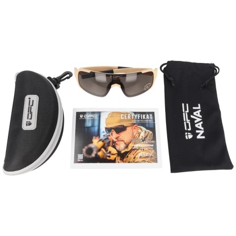 Okulary OPC Tactical JET I Naval Matt Khaki, Smoke (N TJ I MATT KHA) OPC