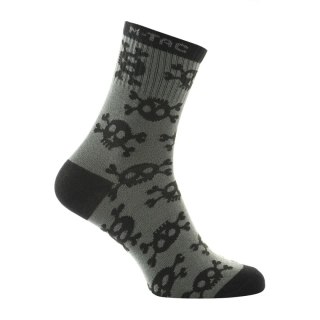 Skarpety M-Tac lekkie Mk.3 Pirate Skull Olive (30903901) M-TAC