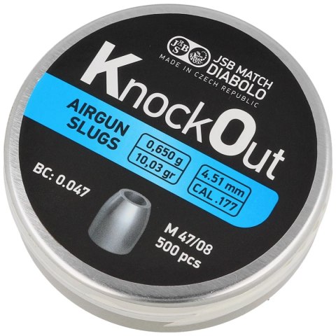Śrut JSB Slug KnockOut 4.51 mm, 0.650 g, 500 szt. (546124-500) JSB