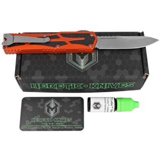 Nóż automatyczny OTF Heretic Colossus SE Orange Aluminium, Stonewashed MagnaCut by Tony Marfione Jr. Heretic Knives