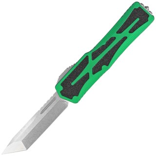Nóż automatyczny OTF Heretic Colossus TE Green Aluminium, Stonewashed MagnaCut by Tony Marfione Jr. Heretic Knives