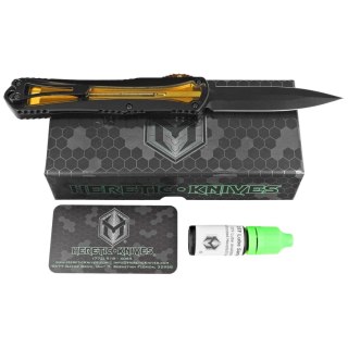 Nóż automatyczny OTF Heretic Manticore X D/E Black Aluminum/Ultem, Black DLC MagnaCut by Tony Marfione Jr. Heretic Knives