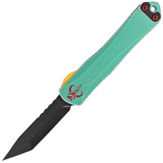Nóż automatyczny OTF Heretic Manticore S T/E Bounty Hunter/Camo Carbon, Battleworn Black Cerakote MagnaCut by Tony Marfione Jr. Heretic Knives