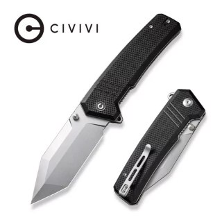 Nóż składany Civivi Bhaltair Black Coarse G10, Stonewashed 14C28N (C23024-1) Civivi by WE Knife