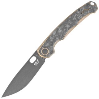 Nóż składany MKM Eclipse Bronze Titanium, Black Stonewashed MagnaCut by Jesper Voxnæs (MK EL-BRCFD) MKM - Maniago Knife Makers