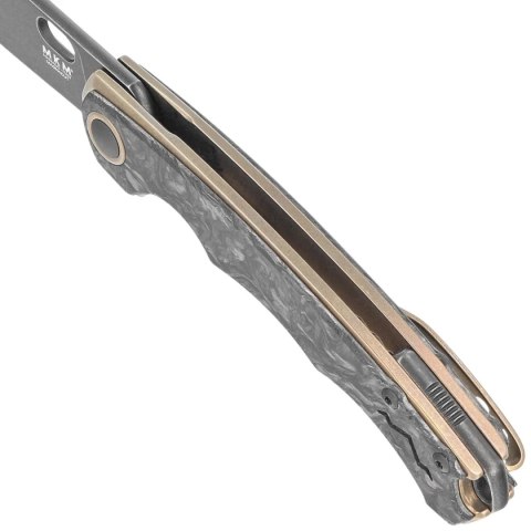 Nóż składany MKM Eclipse Bronze Titanium, Black Stonewashed MagnaCut by Jesper Voxnæs (MK EL-BRCFD) MKM - Maniago Knife Makers