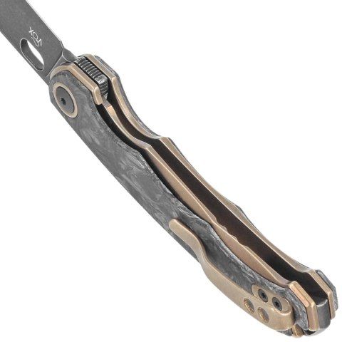 Nóż składany MKM Eclipse Bronze Titanium, Black Stonewashed MagnaCut by Jesper Voxnæs (MK EL-BRCFD) MKM - Maniago Knife Makers