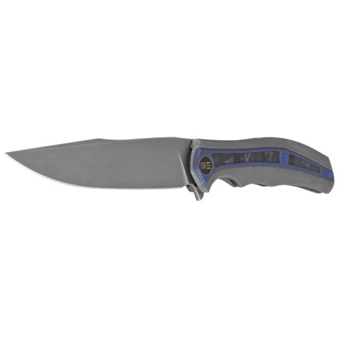 Nóż składany WE Knife Zonda Gray Hand Rubbed Titanium / Marble Carbon Fiber, Gray Hand Rubbed CPM 20CV by Kellen Bogardus (WE220 WE Knife