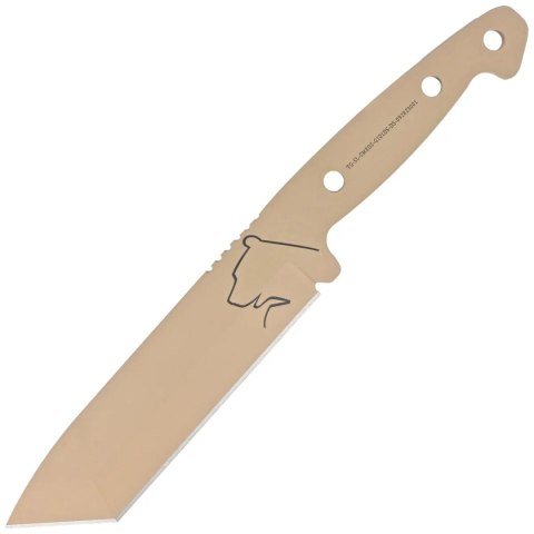 Głownia Turq Gear Bear Tanto, Cerakote Desert Sand Sleipner Turq Gear