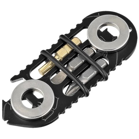 MultiTool Turq Gear Plankton Series Expansion (Tool No.6, bits, neodium magnet) Ceracote Graphite Black Turq Gear