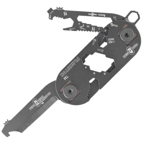 MultiTool Turq Gear Plankton Set (Tool No.1, 2, 3 , 4, 5, Clips, T-25 Torx Bits, System-M srew set, washers) Cerakote Graphite B Turq Gear