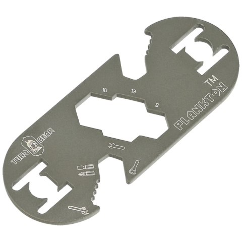 MultiTool Turq Gear Plankton Set (Tool No.2) Cerakote OD Green Stainless Steel Turq Gear