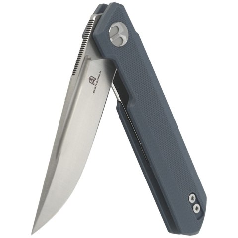 Nóż składany Bestechman Mini Dundee Grey G10, Stonewashed / Satin D2 by Ostap Hel (BMK03D) Bestechman by Bestech Knives