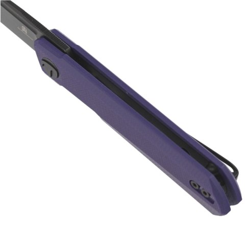 Nóż składany Bestechman Mini Dundee Purple G10, Black PVD D2 by Ostap Hel (BMK03J) Bestechman by Bestech Knives