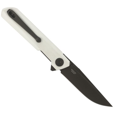 Nóż składany Bestechman Mini Dundee White G10, Grey PVD D2 by Ostap Hel (BMK03H) Bestechman by Bestech Knives