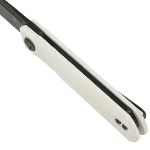 Nóż składany Bestechman Mini Dundee White G10, Grey PVD D2 by Ostap Hel (BMK03H) Bestechman by Bestech Knives