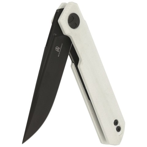 Nóż składany Bestechman Mini Dundee White G10, Grey PVD D2 by Ostap Hel (BMK03H) Bestechman by Bestech Knives