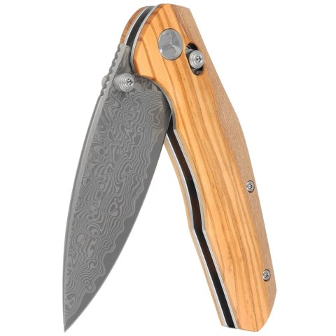Nóż składany Bestechman Ronan Olive Wood, Damascus (BMK02M) Bestechman by Bestech Knives